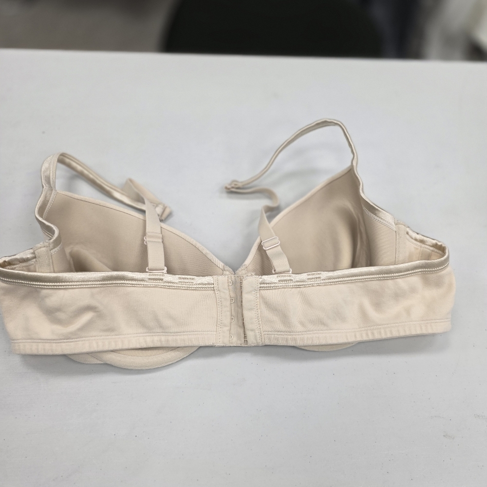 CACIQUE Light Nude Cream Cotton T-Shirt Bra 44C - Picture 4 of 11